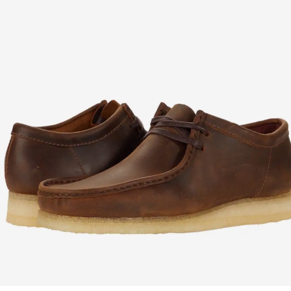 Men’s Clarks Wallabee Low Top Leather Brown